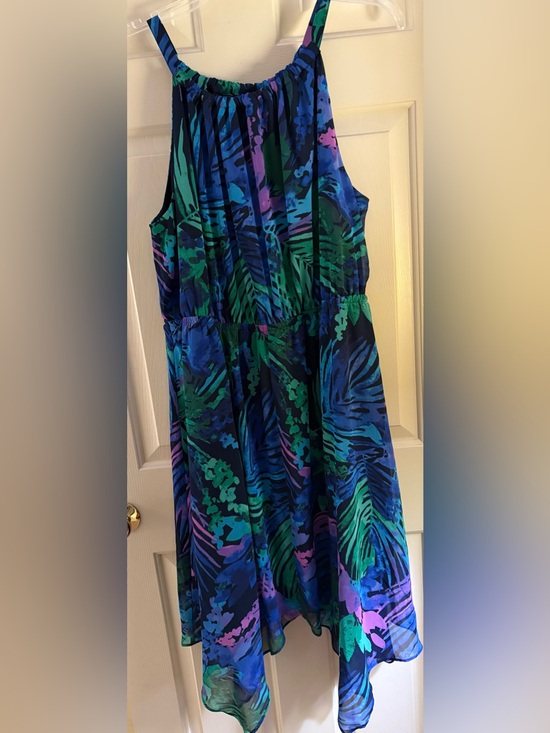 Lane Bryant Dresses & Skirts - Lane Bryant Tropical Print Sundress in Purple & Blue Size 18/20